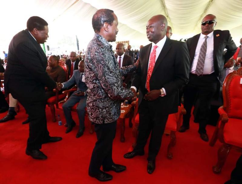 File image of Kalonzo Musyoka and DP Rigathi Gachagua.